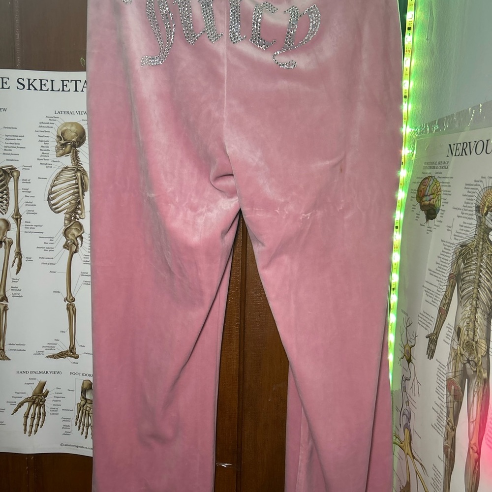 Juicy Couture Pink Velour Trousers